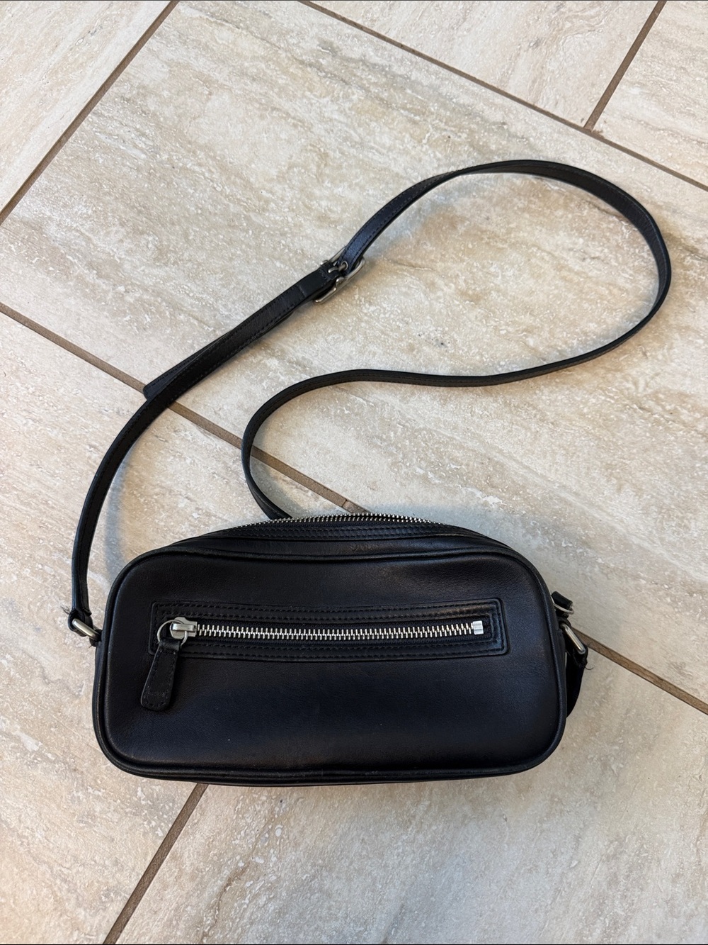 Vintage Coach Legacy West Camera Bag 9589 in Black